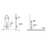 Система инсталляции для подвесного унитаза TERMINUS 400х1160 (4 в 1 с клавишей смыва) 32i40X112R